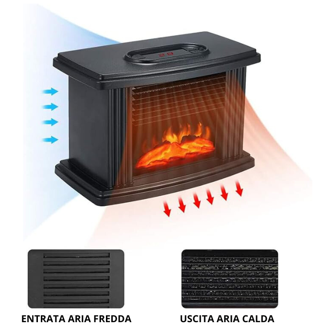 Flame heater - Stufa camino