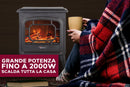 Stufa elettrica effetto camino