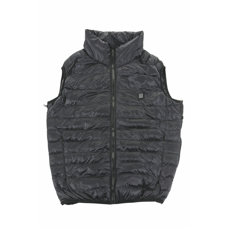 Mens Everest Hooded Puffer Gilet In JET BLACK | US - Foto 12