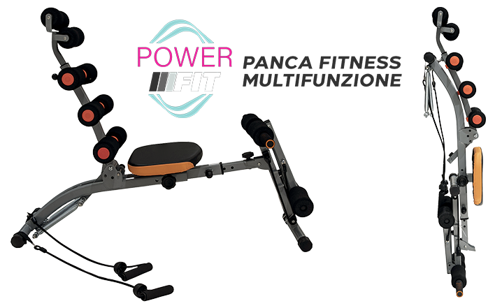 POWER FIT - Panca Fitness Multifunzione